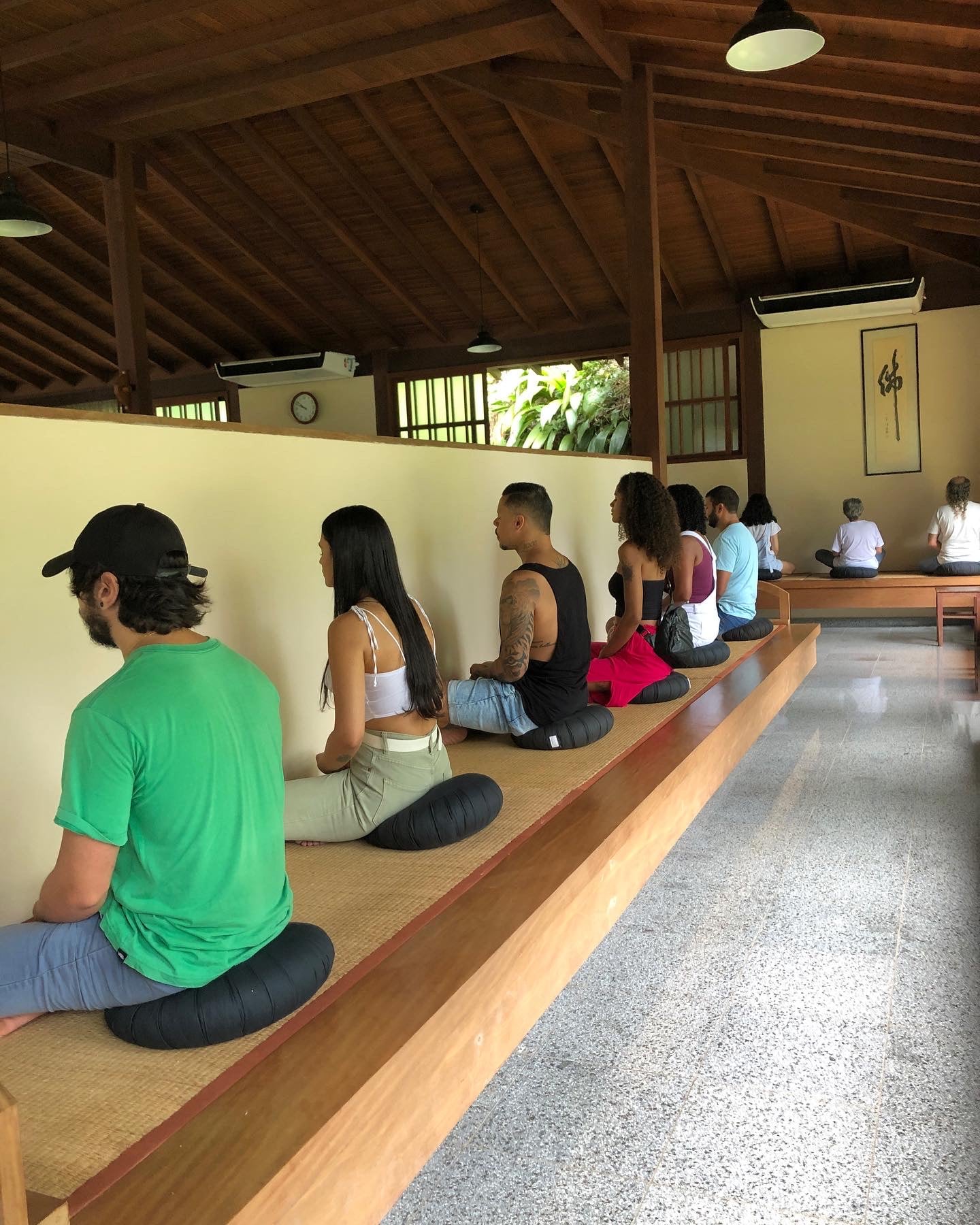 Atividade durante a visitação turística ao Mosteiro Zen Morro da Vargem - Ibiraçu (ES). Foto: Divulgação: Mosteiro Zen Morro da Vargem - Ibiraçu (ES)