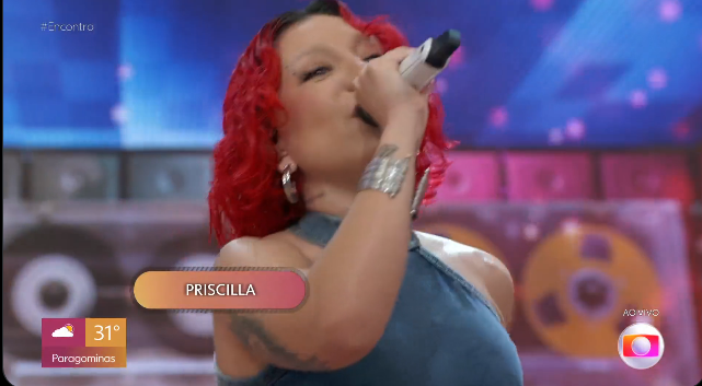Priscilla Alcântara rebate internauta após apresentação na Globo. Foto: Reprodução/Globo