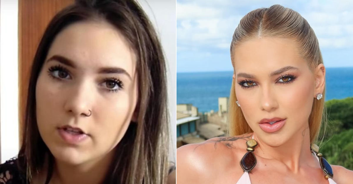 Antes e depois de Virginia Fonseca. Foto: Reprodução/Instagram
