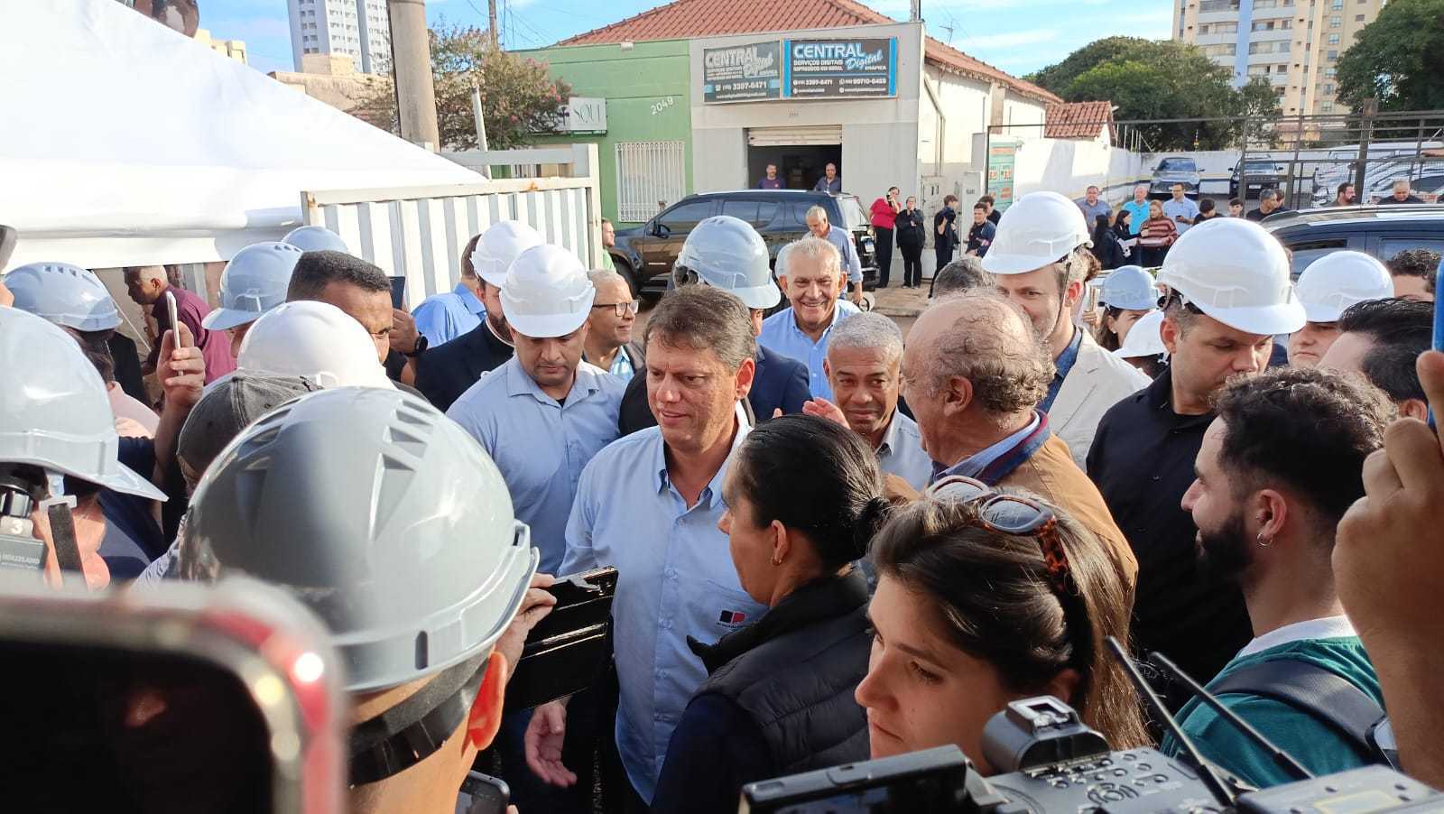 Tarcísio em Araraquara. Foto: Márcia Bessa /iG