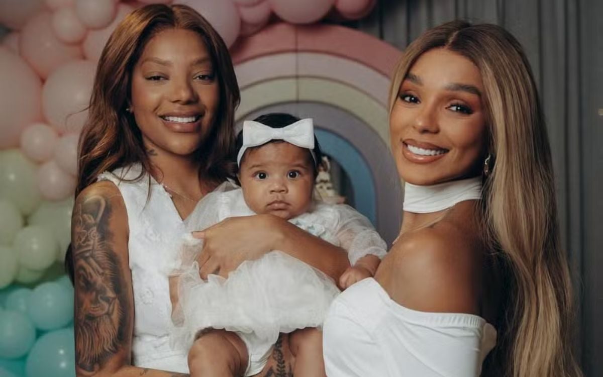 Ludmilla e Brunna Gonçalves celebram 6 meses de Zuri: "Família". Foto: Instagram