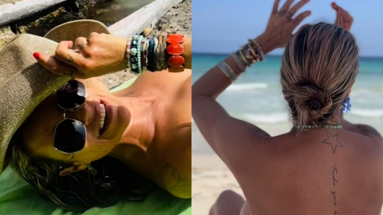 Luana Piovani curte praia de nudismo em Ibiza. Foto: Reprodução/Instagram/luapio