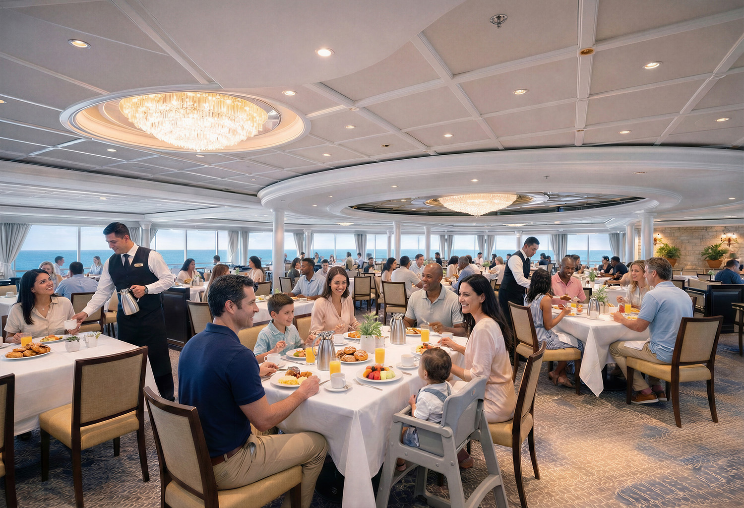 Restaurante. Foto: Divulgação: Buenavista - Costazul Cruceros