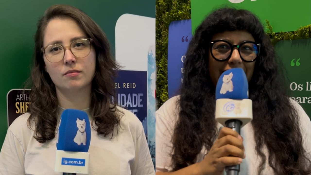 Ray Tavares e Déia Freitas na Bienal. Foto: iG/Sandra Cotrim