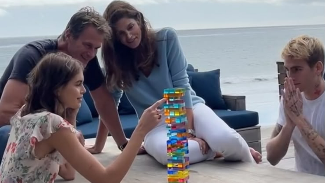 Presley Gerber ao lado da família. Foto: Reprodução/Instagram/presleygerber
