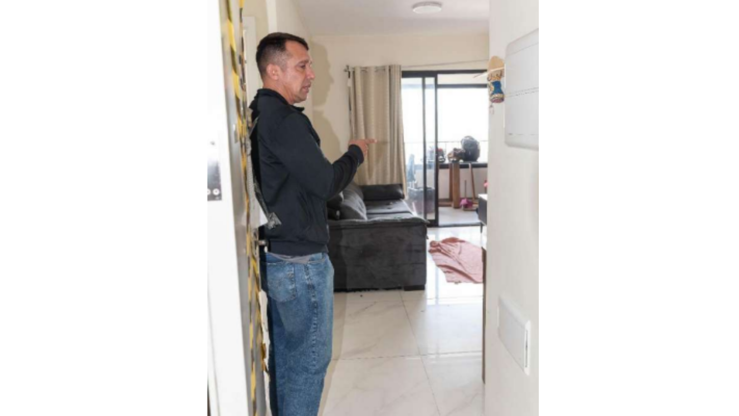 Simulação na versão do tenente-coronel Geraldo. Foto: Arquivo Investigação Criminal