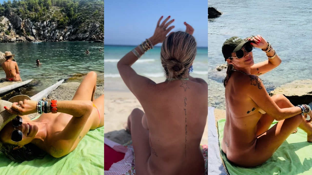 Luana Piovani curte praia de nudismo em Ibiza. Foto: Reprodução/Instagram/luapio