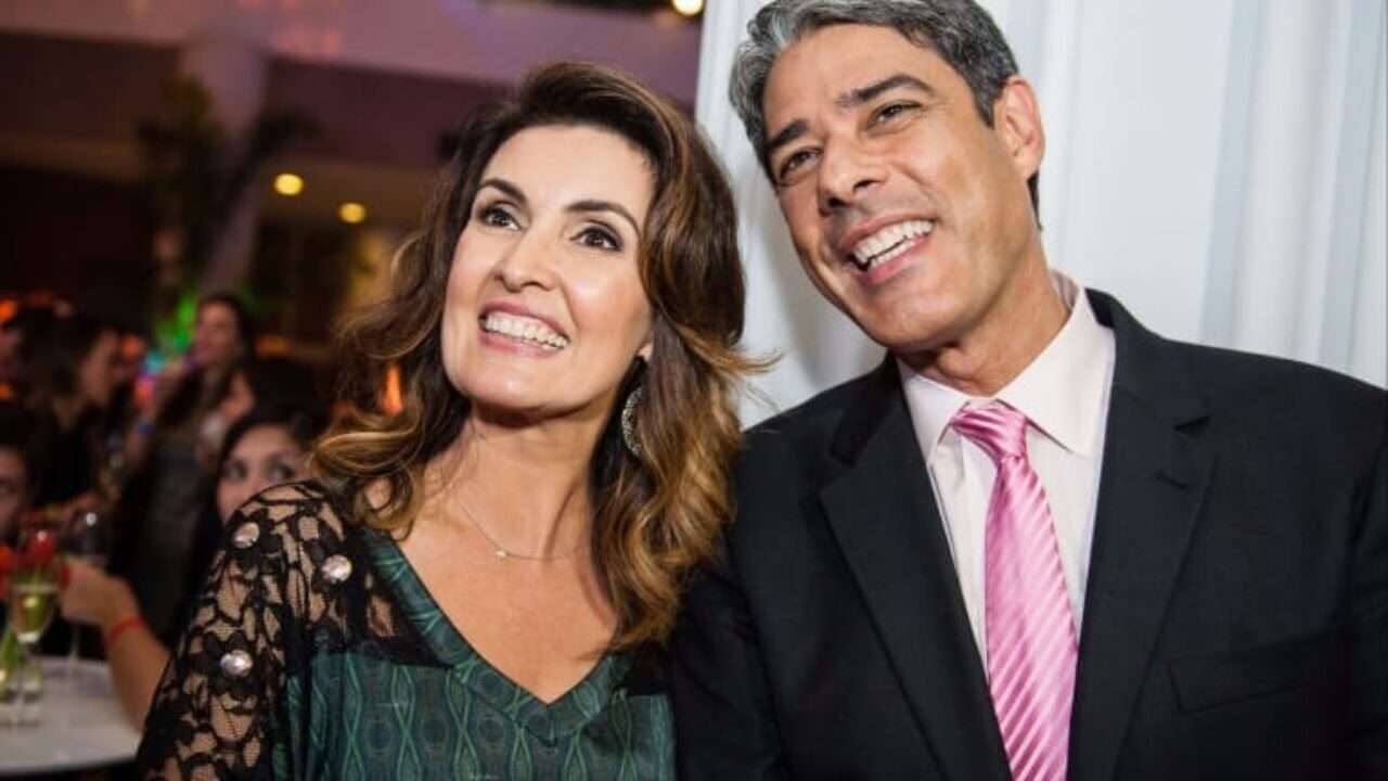 Fátima Bernardes e William Bonner. Foto: Reprodução