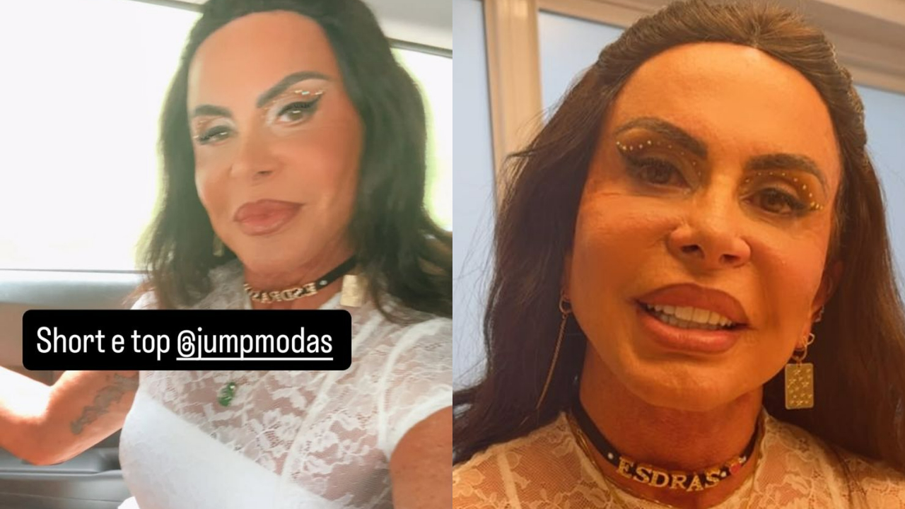 Gretchen usa colar com nome de marido. Foto: Reprodução/Instagram/mariagretchen