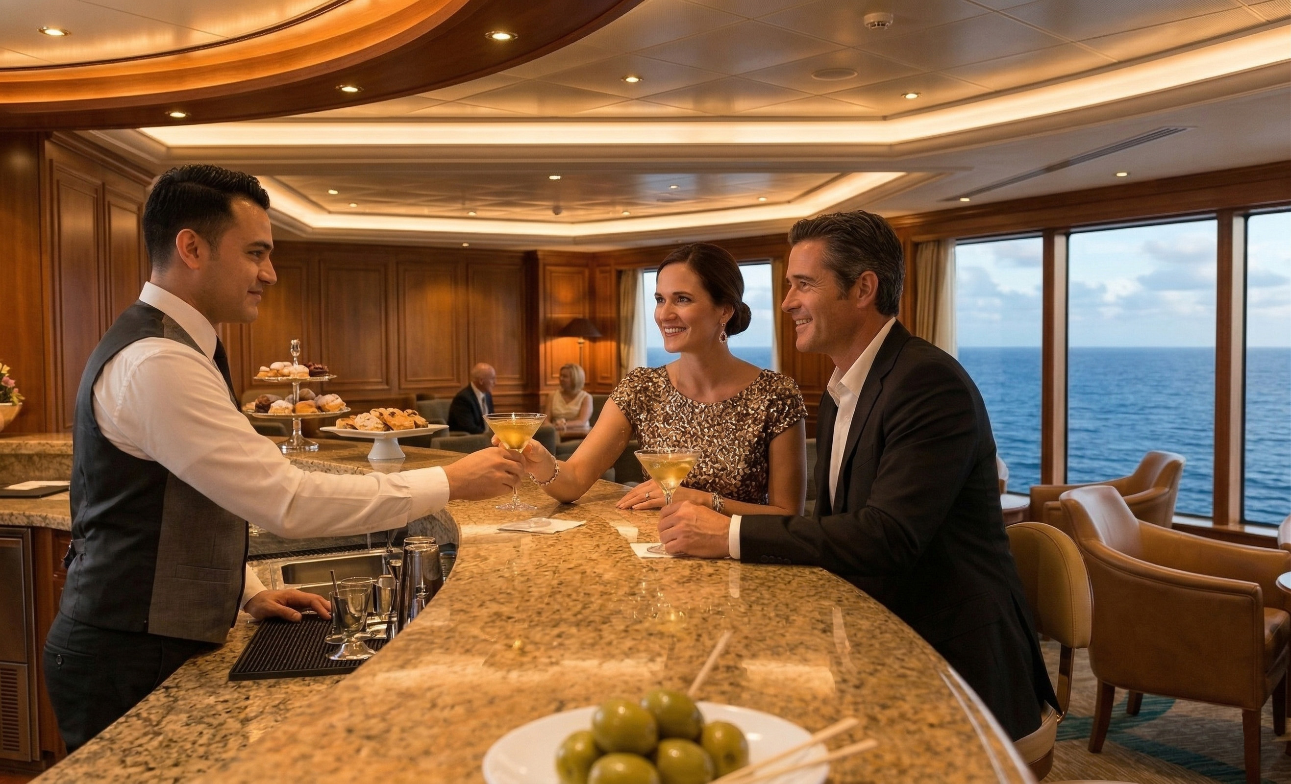 Bar. Foto: Divulgação: Buenavista - Costazul Cruceros