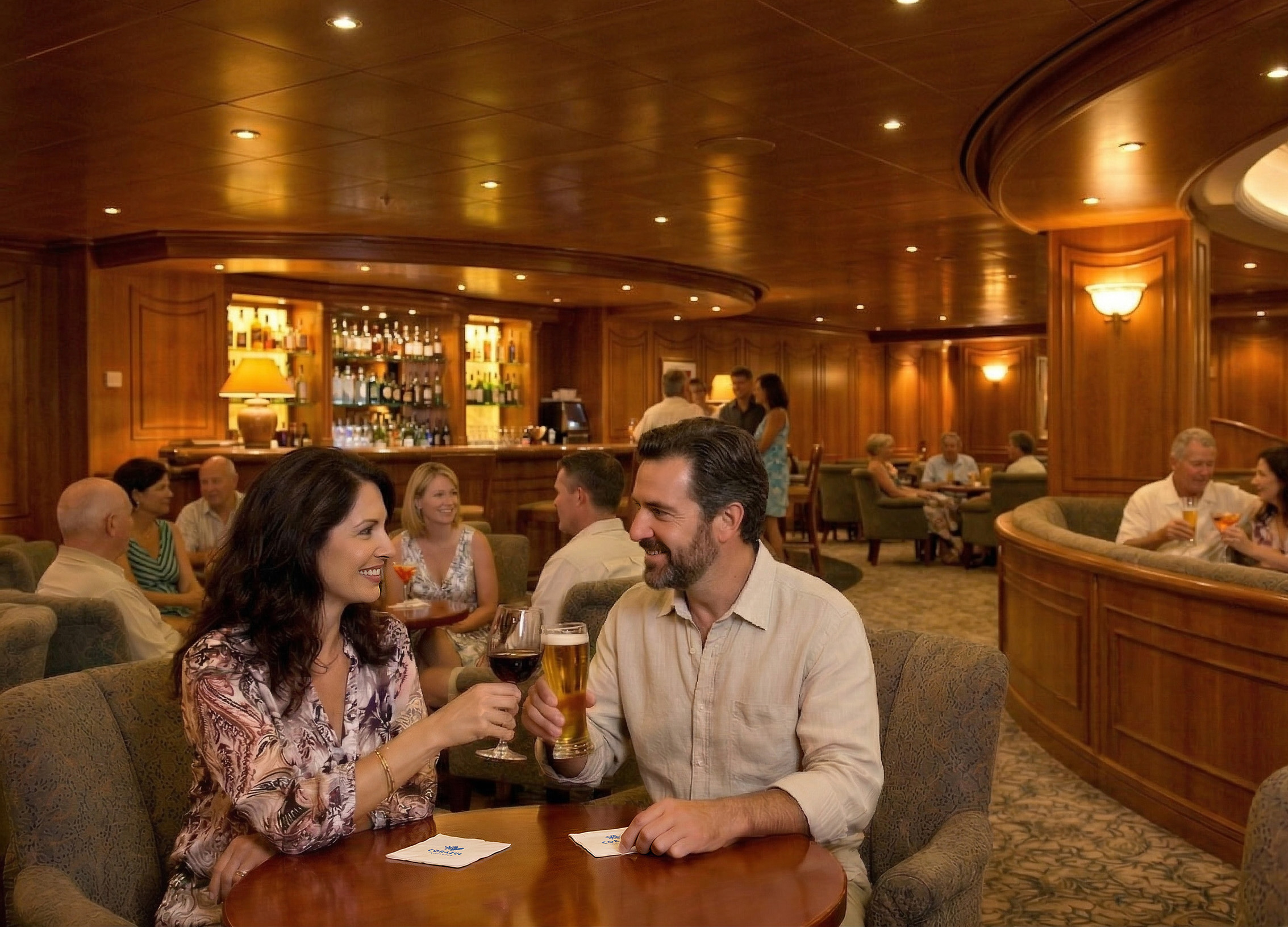 Bar. Foto: Divulgação: Buenavista - Costazul Cruceros