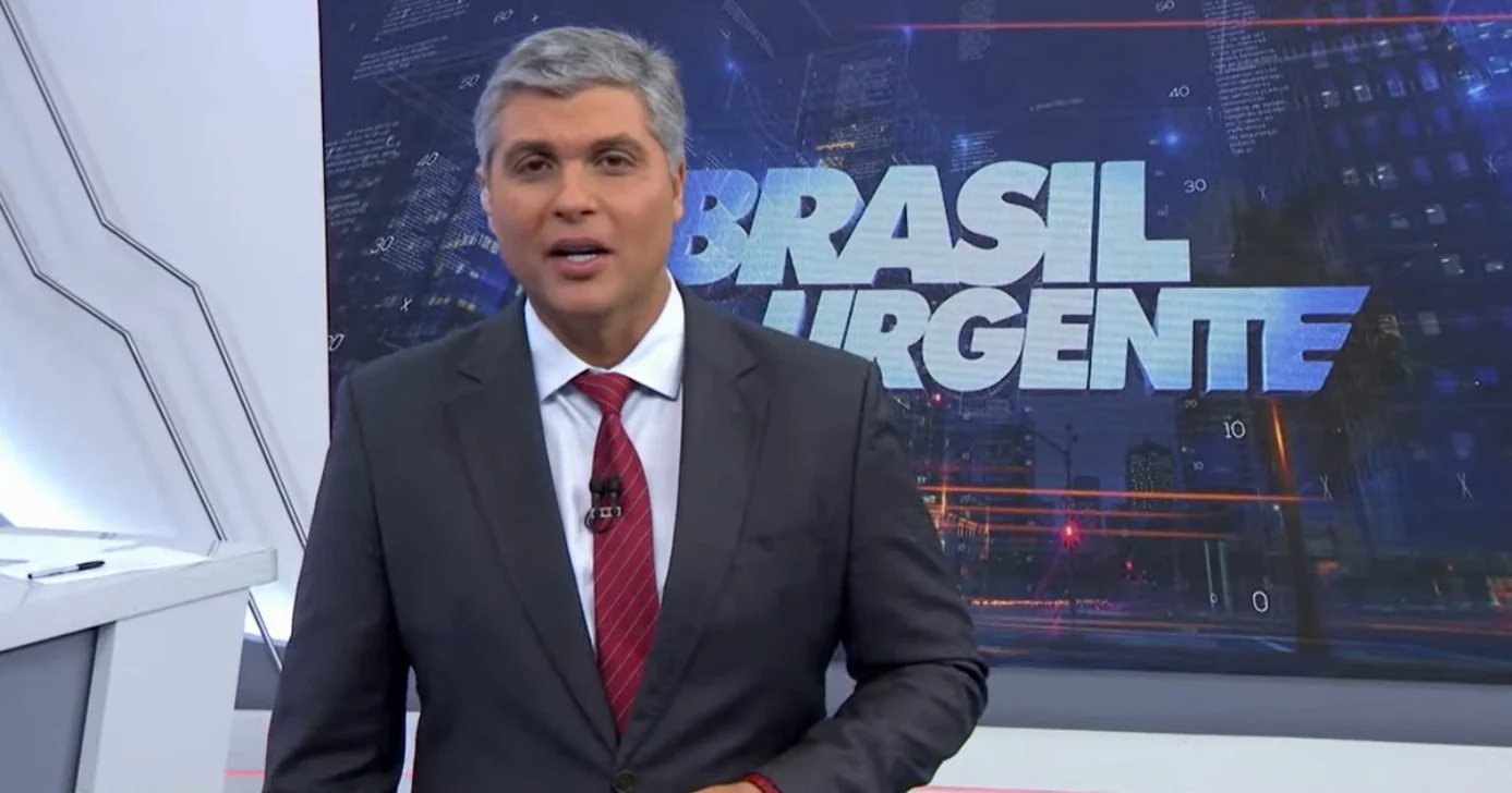 Joel Datena é o atual apresentador do Brasil Urgente. Foto: Reprodução/Band