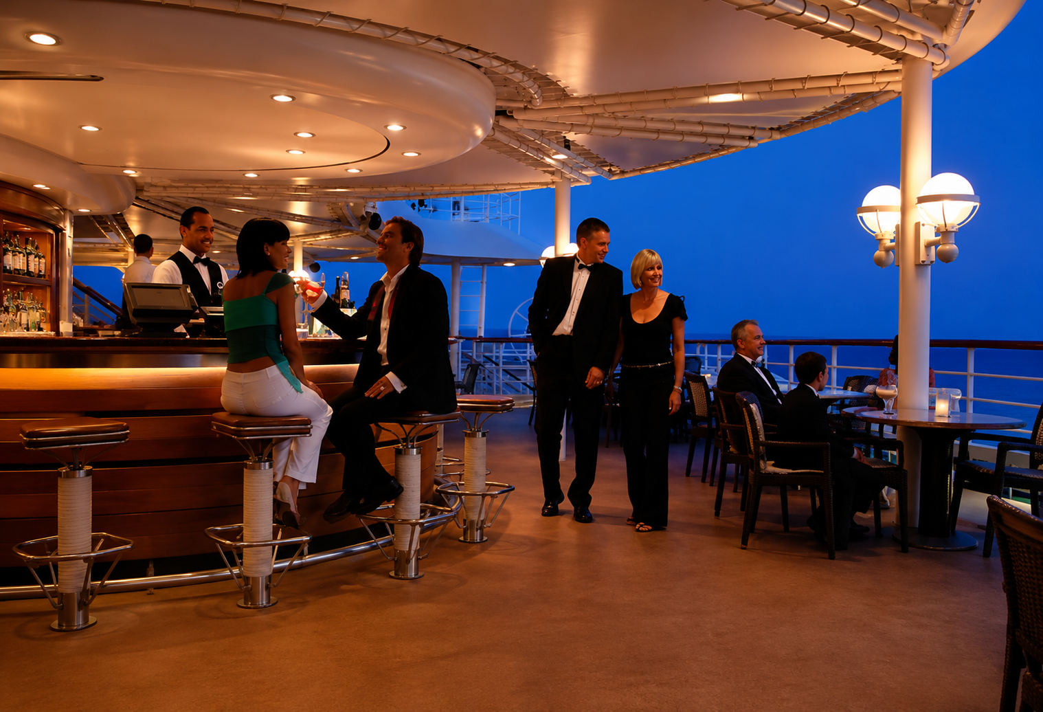 Bar. Foto: Divulgação: Buenavista - Costazul Cruceros