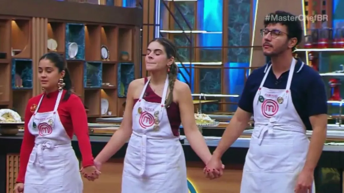 Gabriela Peixoto é eliminada do "MasterChef 2026". Foto: Reprodução/Band