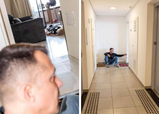 Simulação na versão do tenente-coronel Geraldo. Foto: Arquivo Investigação Criminal