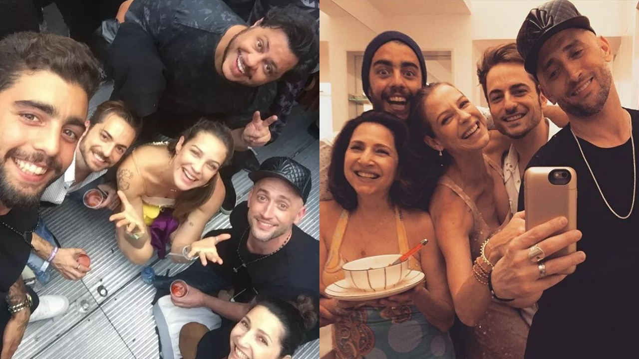 Luana Piovani e Paulo Gustavo com amigos. Foto: Reprodução/Instagram