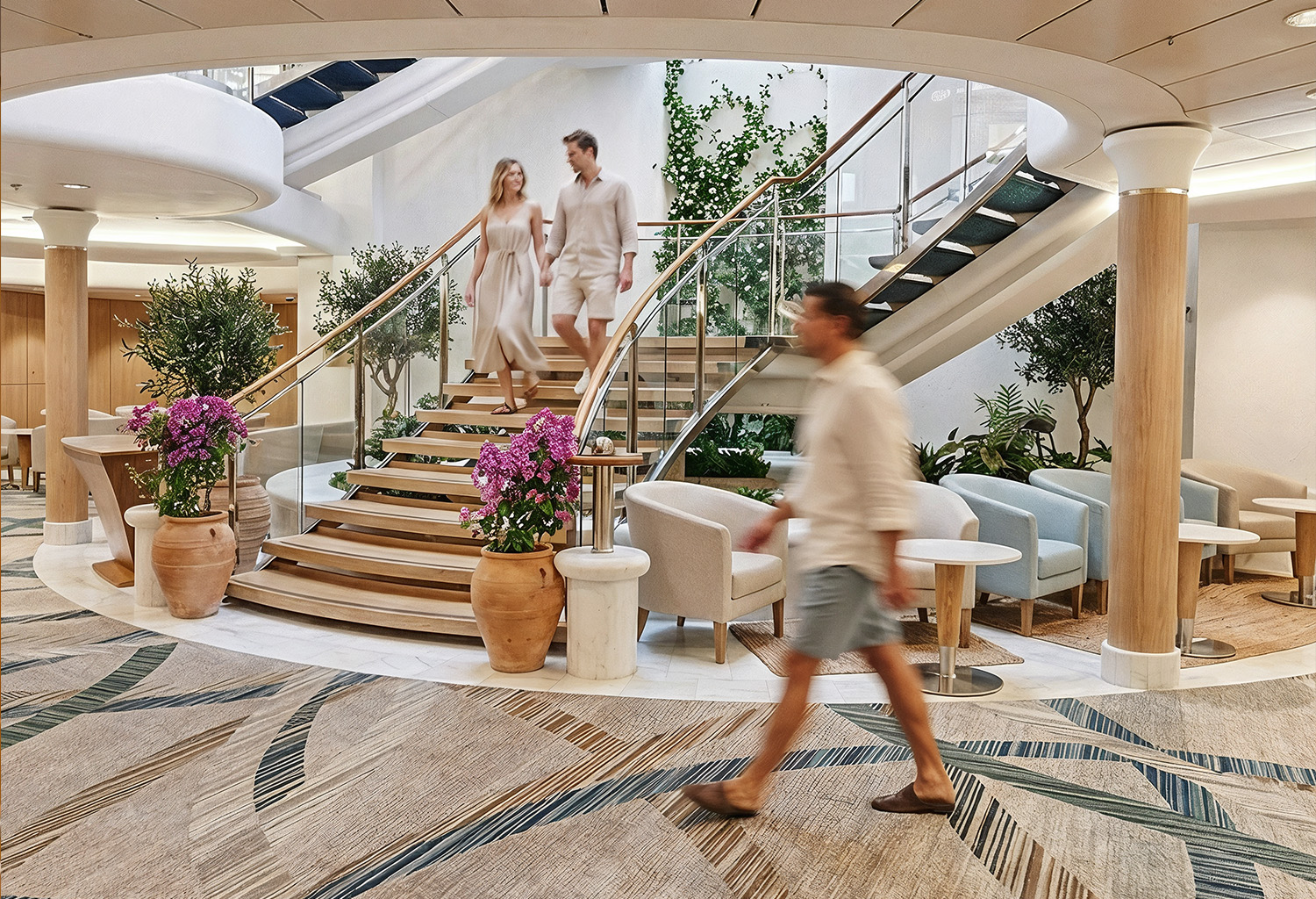 Loby. Foto: Divulgação: Buenavista - Costazul Cruceros