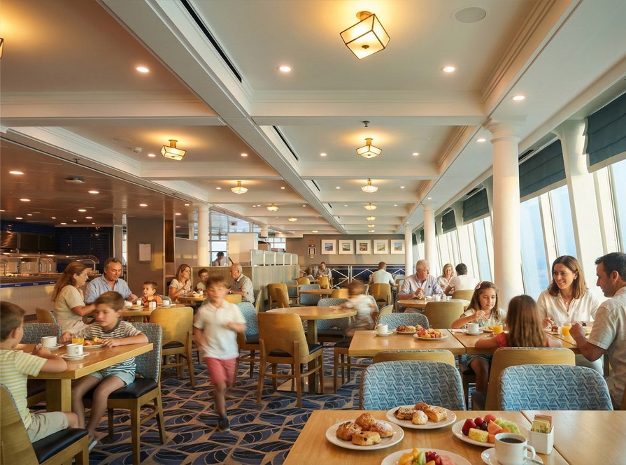 Restaurante. Foto: Divulgação: Buenavista - Costazul Cruceros
