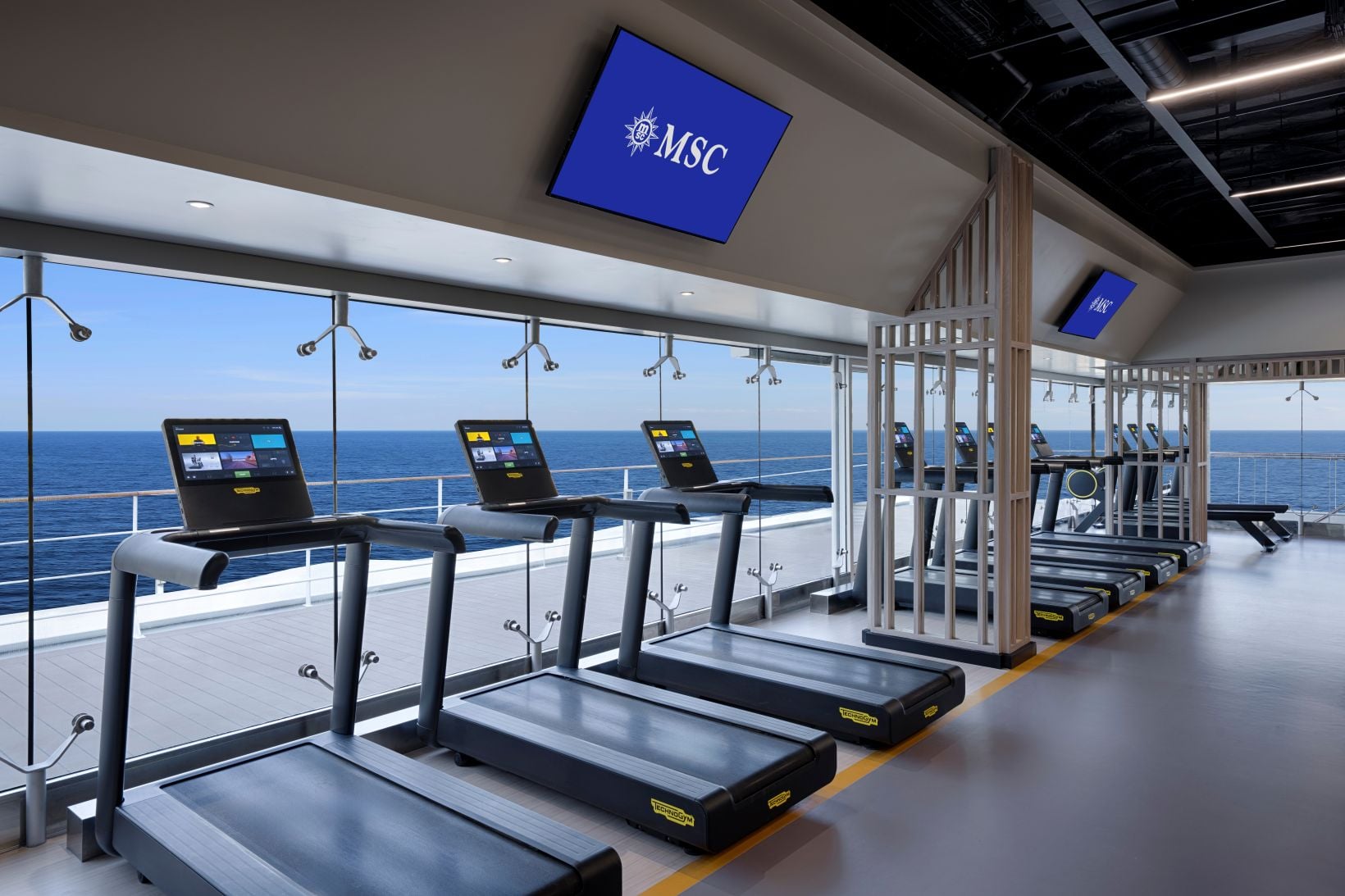 MSC Musica - academia equipada com aparelhos de última geração. Foto: MSC Cruzeiros