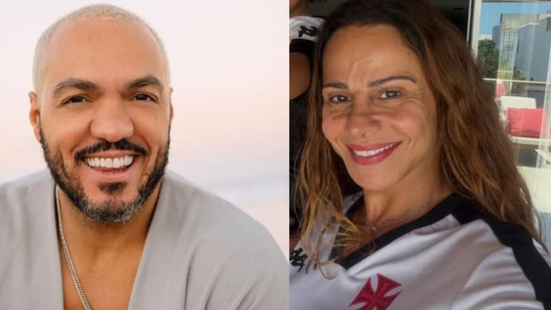 Belo e Viviane Araújo posam juntos nos bastidores da Globo. Foto: Reprodução/Instagram/@belo/araujovivianne
