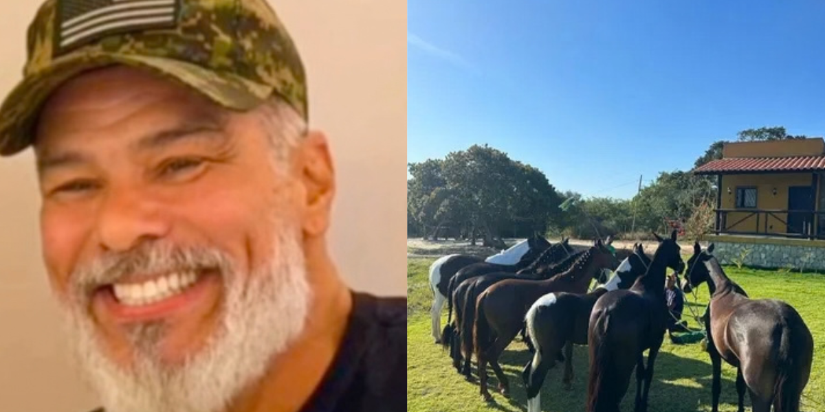 Maurício Mattar cria cavalos Mangalarga Marchador e gado Nelore em Haras. Foto: Reprodução/Instagram