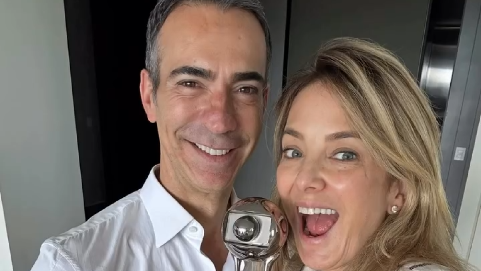 César Tralli e Ticiane Pinheiro. Foto: Reprodução Instagram @ticipinheiro
