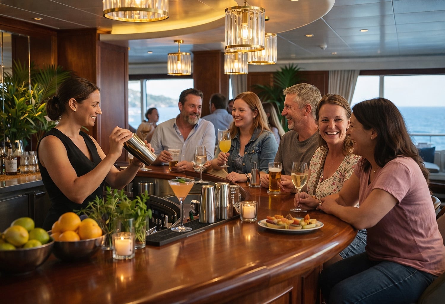Bar. Foto: Divulgação: Buenavista - Costazul Cruceros