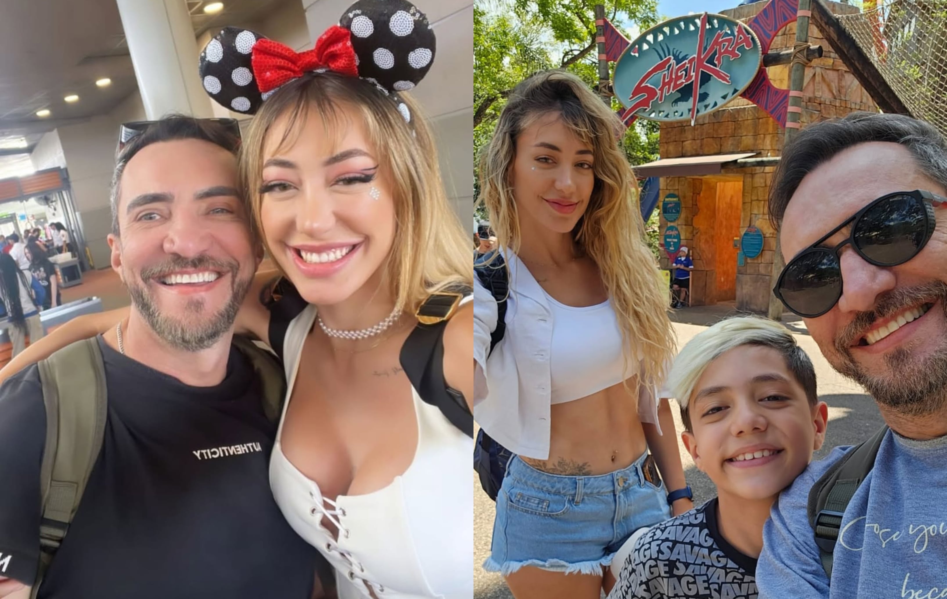 Islou Silva e a filha Nicole Louise com o filho mais novo. Foto: Reprodução das Redes Sociais