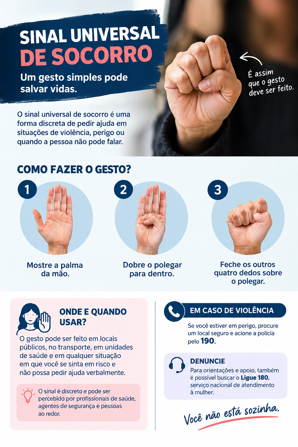 Sinal universal de socorro